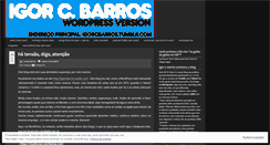 Desktop Screenshot of igorcbarros.wordpress.com