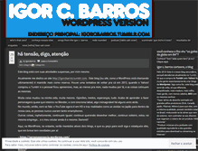 Tablet Screenshot of igorcbarros.wordpress.com