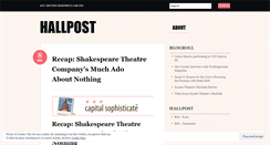 Desktop Screenshot of hallpost.wordpress.com