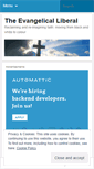 Mobile Screenshot of evangelicaliberal.wordpress.com