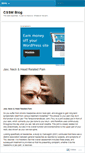 Mobile Screenshot of cssmblog.wordpress.com