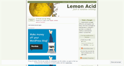 Desktop Screenshot of lemonacid.wordpress.com