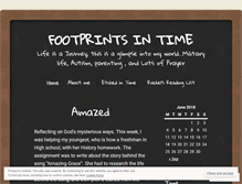 Tablet Screenshot of footprintsintime.wordpress.com