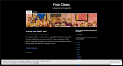 Desktop Screenshot of fearclaws.wordpress.com