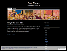 Tablet Screenshot of fearclaws.wordpress.com