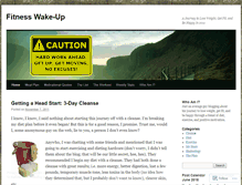 Tablet Screenshot of fitwakeup.wordpress.com