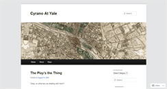 Desktop Screenshot of cyranoatyale.wordpress.com