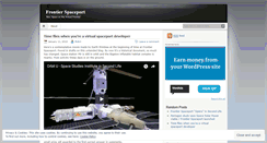 Desktop Screenshot of frontierspaceport.wordpress.com