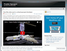 Tablet Screenshot of frontierspaceport.wordpress.com