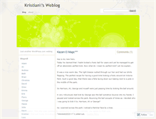 Tablet Screenshot of kristiant.wordpress.com