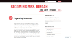 Desktop Screenshot of becomingmrsjordan.wordpress.com