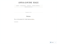 Tablet Screenshot of annalouisehale.wordpress.com
