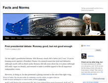 Tablet Screenshot of factsandnorms.wordpress.com