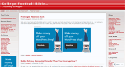 Desktop Screenshot of collegefootballbible.wordpress.com