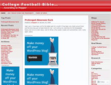 Tablet Screenshot of collegefootballbible.wordpress.com