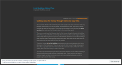 Desktop Screenshot of linkbuildingnicheplus.wordpress.com