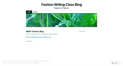 Desktop Screenshot of fashionwriting.wordpress.com