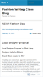Mobile Screenshot of fashionwriting.wordpress.com
