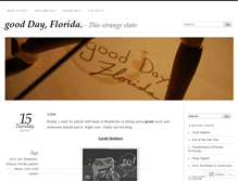 Tablet Screenshot of gooddayflorida.wordpress.com