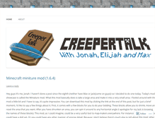 Tablet Screenshot of creepertalk.wordpress.com