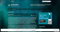 Desktop Screenshot of markawhite.wordpress.com