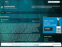 Tablet Screenshot of markawhite.wordpress.com