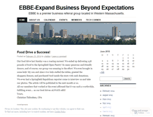 Tablet Screenshot of ebbegroup.wordpress.com