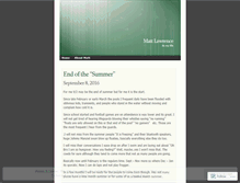 Tablet Screenshot of mattyblaw.wordpress.com