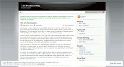 Desktop Screenshot of breakfastagency.wordpress.com
