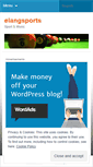 Mobile Screenshot of elangsports.wordpress.com