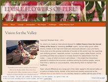 Tablet Screenshot of edibleflowersofperu.wordpress.com