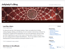 Tablet Screenshot of jollylady1.wordpress.com