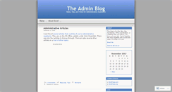 Desktop Screenshot of adminblog.wordpress.com