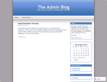 Tablet Screenshot of adminblog.wordpress.com