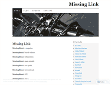 Tablet Screenshot of missinglinkzine.wordpress.com