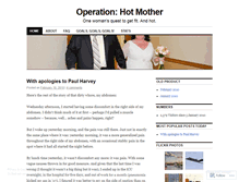 Tablet Screenshot of operationhotmother.wordpress.com