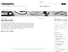 Tablet Screenshot of hidanganku.wordpress.com