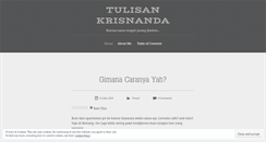 Desktop Screenshot of krisnanda.wordpress.com