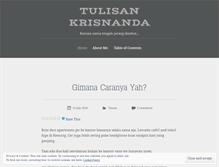 Tablet Screenshot of krisnanda.wordpress.com