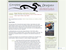 Tablet Screenshot of creepingpastdragons.wordpress.com