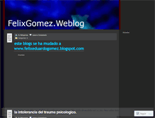 Tablet Screenshot of felixgomez.wordpress.com