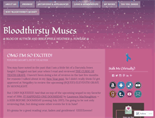 Tablet Screenshot of bloodthirstymuses.wordpress.com