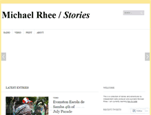 Tablet Screenshot of michaelrhee.wordpress.com