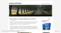 Desktop Screenshot of howtocuretinnitus1.wordpress.com
