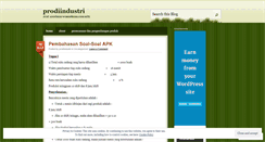 Desktop Screenshot of prodiindustri.wordpress.com