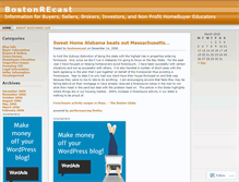 Tablet Screenshot of bostonrecast.wordpress.com