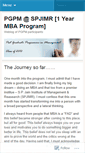 Mobile Screenshot of pgpmatspjimr.wordpress.com