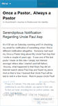 Mobile Screenshot of onceapastor.wordpress.com