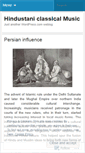 Mobile Screenshot of hindustanicmusic.wordpress.com