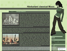 Tablet Screenshot of hindustanicmusic.wordpress.com